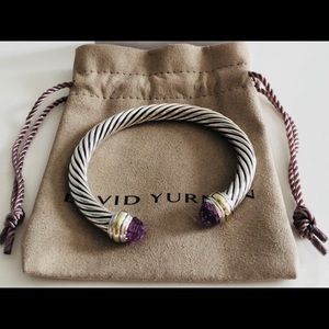 David Yurman Amethyst Cable Bracelet